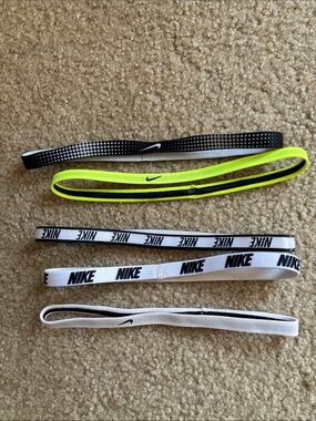 Set of 5 Nike headbands